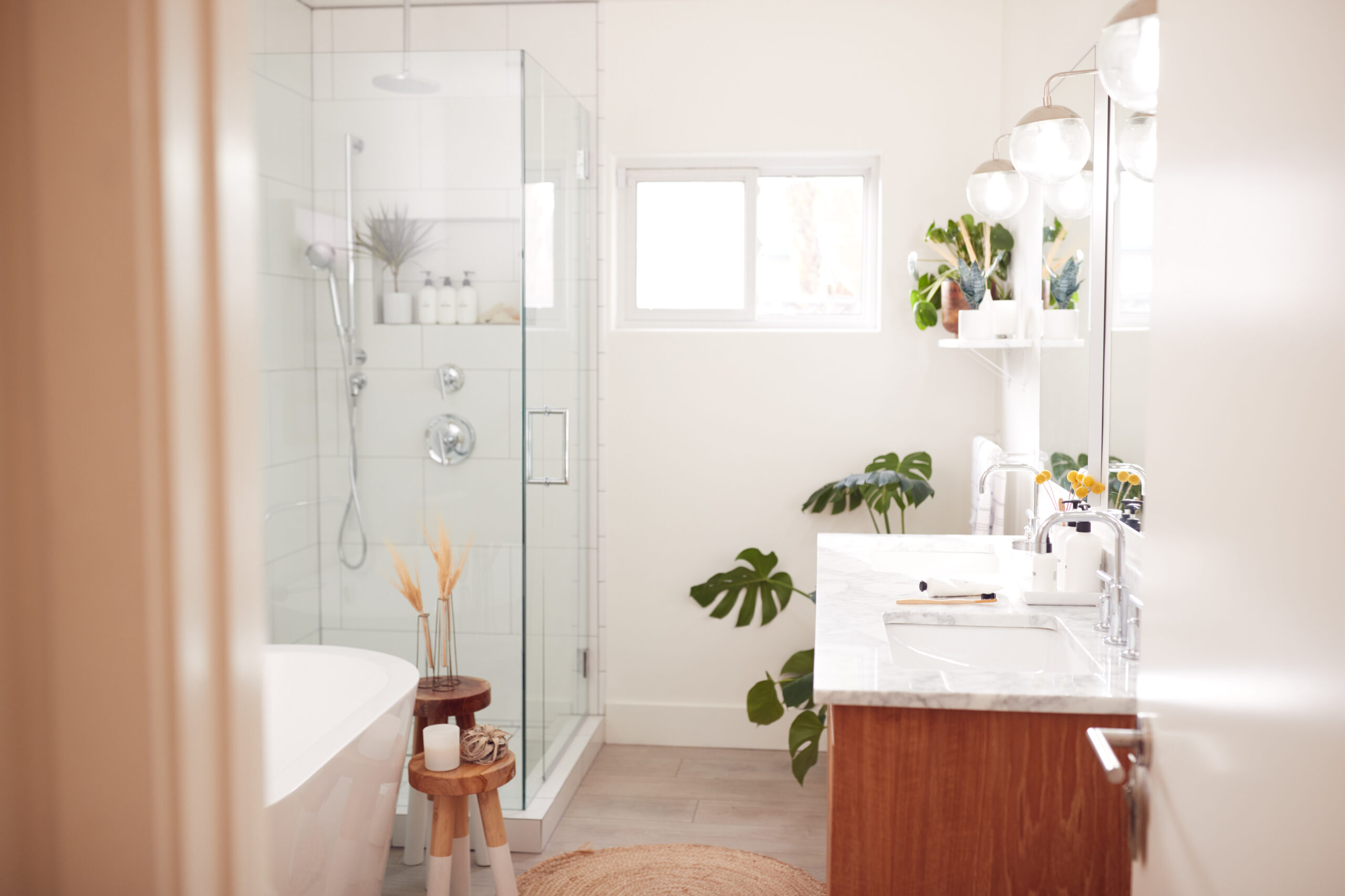 Refreshed bathroom vanity and fixtures